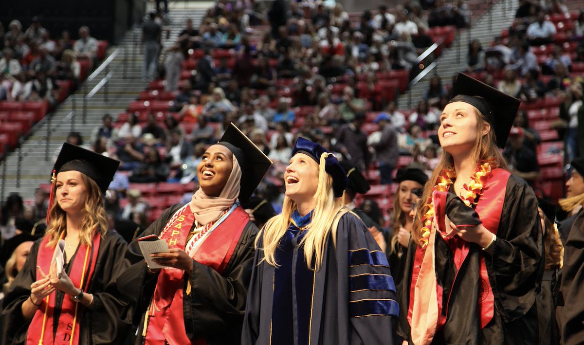 🎓 Can't make it to Commencement? All ceremonies will be broadcast online on the SDSU and commencement websites and through Facebook Live on the SDSU facebook page. sdsu.edu