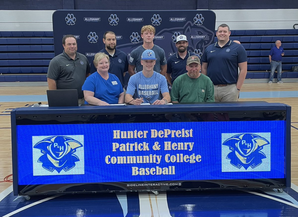 Congrats to our guy Hunter DePriest, signed today to continue his academic &amp; baseball career at Patrick &amp; Henry CC!!