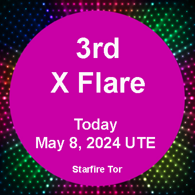 3rd X Flare Unleashed by Sunspot 3664
Time Shifts &Time Line Edits In Progress
May 8, 2024
#StarfireTor #XFlares

The Sun is off to the races again! There has been a 3rd X flare in just 1 day! This latest 1 was unleashed by giant Earth facing sunspot 3664. This is the 2nd X flare…