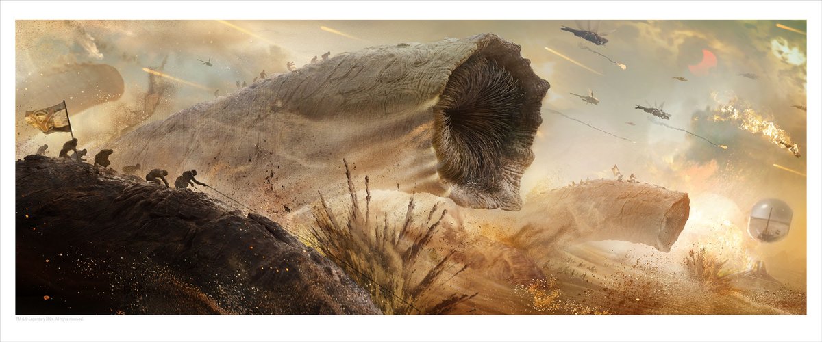 #CoolArt: 'Dune: Part Two' print by @GregRuth through @madebymutant geekynerfherder.blogspot.com/2024/05/coolar…