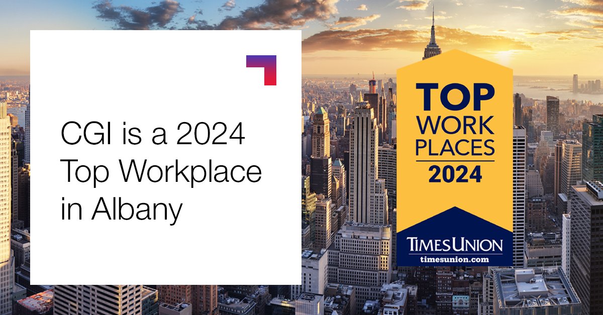 Albany's not just about historic charm - it's where future tech leaders grow! 🚀 

Our office just earned the 2024 #TopWorkplaces USA award 🥇 all thanks to our team loving our flexible and inclusive culture. 🎉 

Join us 👉 bit.ly/3fKdYGV 👈

#LifeAtCGI #ITCareers