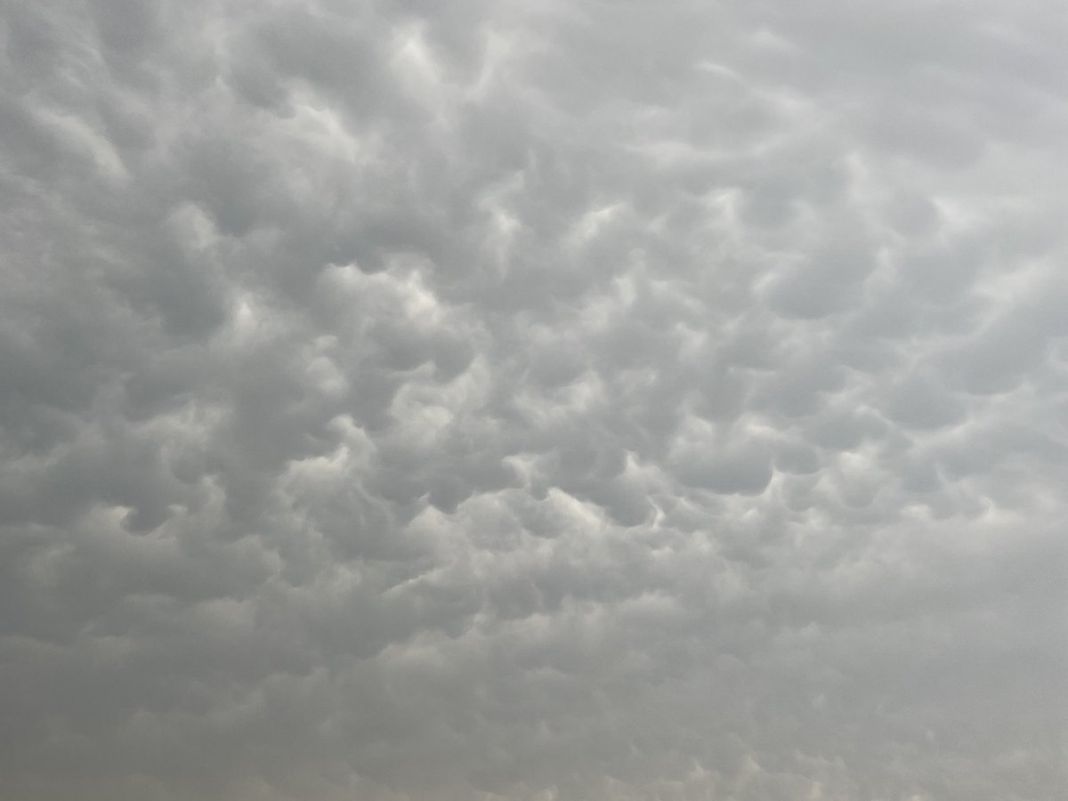 Mammatus clouds in Wilmington, NC. @NWSWilmingtonNC