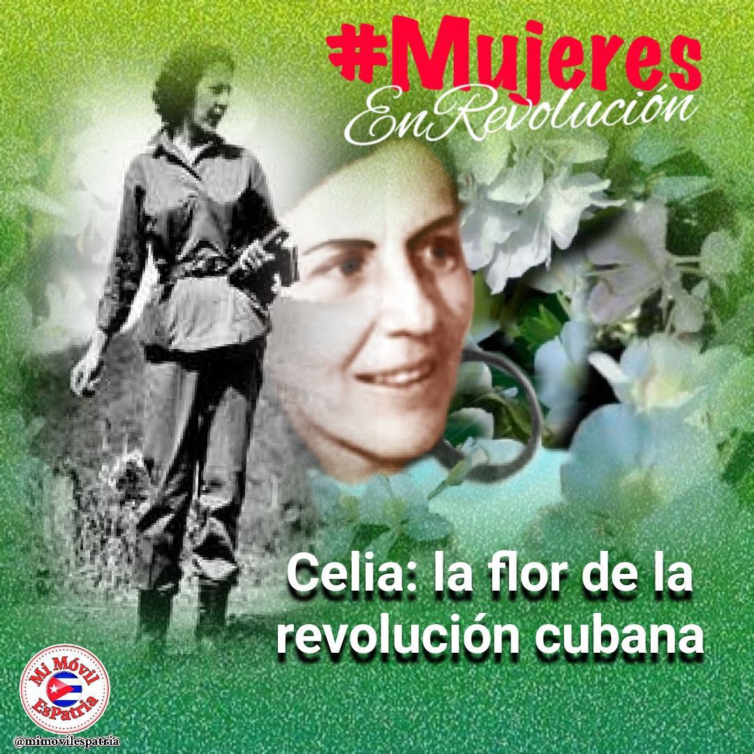 Fuente de inspiración para la mujer cubana, una revolución dentro de la Revolución. #CeliaVive🌻#MujeresEnRevolución #MiMóvilEsPatria