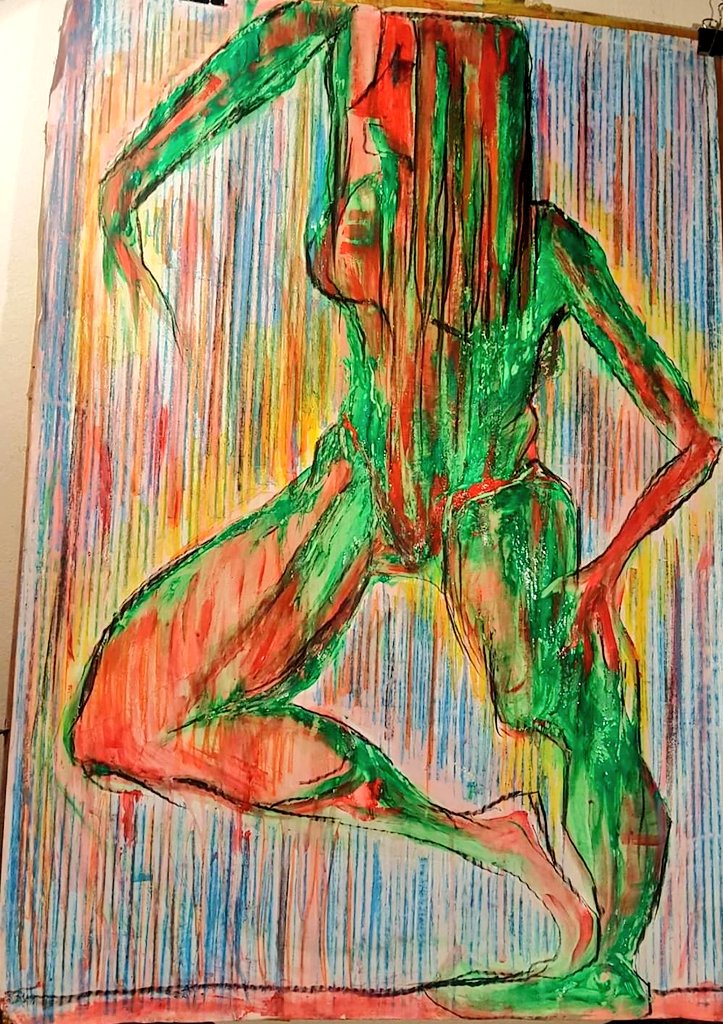 #Dancer #ballet #balletlovers #ballerina #art #artwork #arttraditional #painting #acrylicpainting #figure #figurepainting