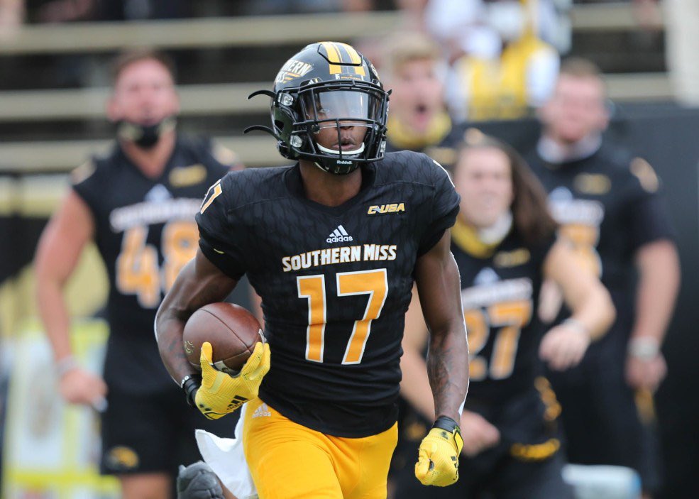After a great conversation with coach @CoachGMeyer I’ve been blessed to receive a offer from Southern Miss #AGTG #SMTTT @ShaunArntz @CoachCole01 @MohrRecruiting @ChadSimmons_ @BHoward_11 @RivalsFriedman @Dwight_XOS @adamgorney @SouthernMissFB