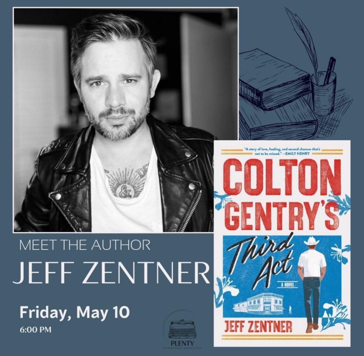 Hey Tennessee folks! I’ll be at Plenty Bookshop in Cookeville, Tennessee this Friday at 6:00! Come see me! Honestly, this bookstore is worth roadtripping to!