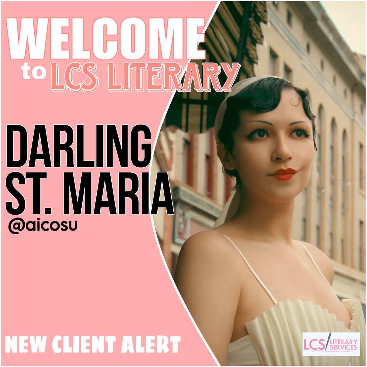 📣 LCS LIT NEWS: WELCOME @darlingstmaria to the LCS Literary Agency! We are so thrilled to have you join us. 📖 Rep @jynastiealazai #authornews #booknews #author #Congratulations