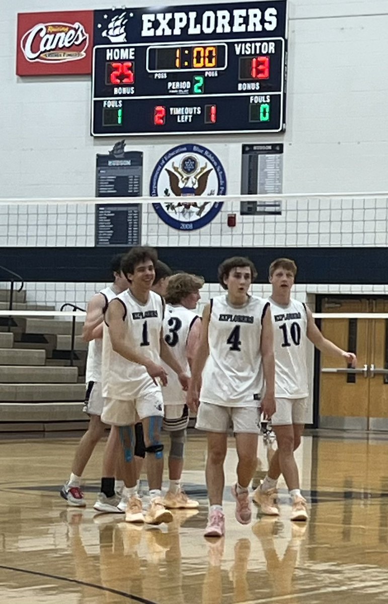 Set 2
<a href="/NHSAthletics1/">NHS Athletics</a> 13
<a href="/HUDspike/">HUDspike</a> 25

#ExplorerPride
Explorers lead 2-0