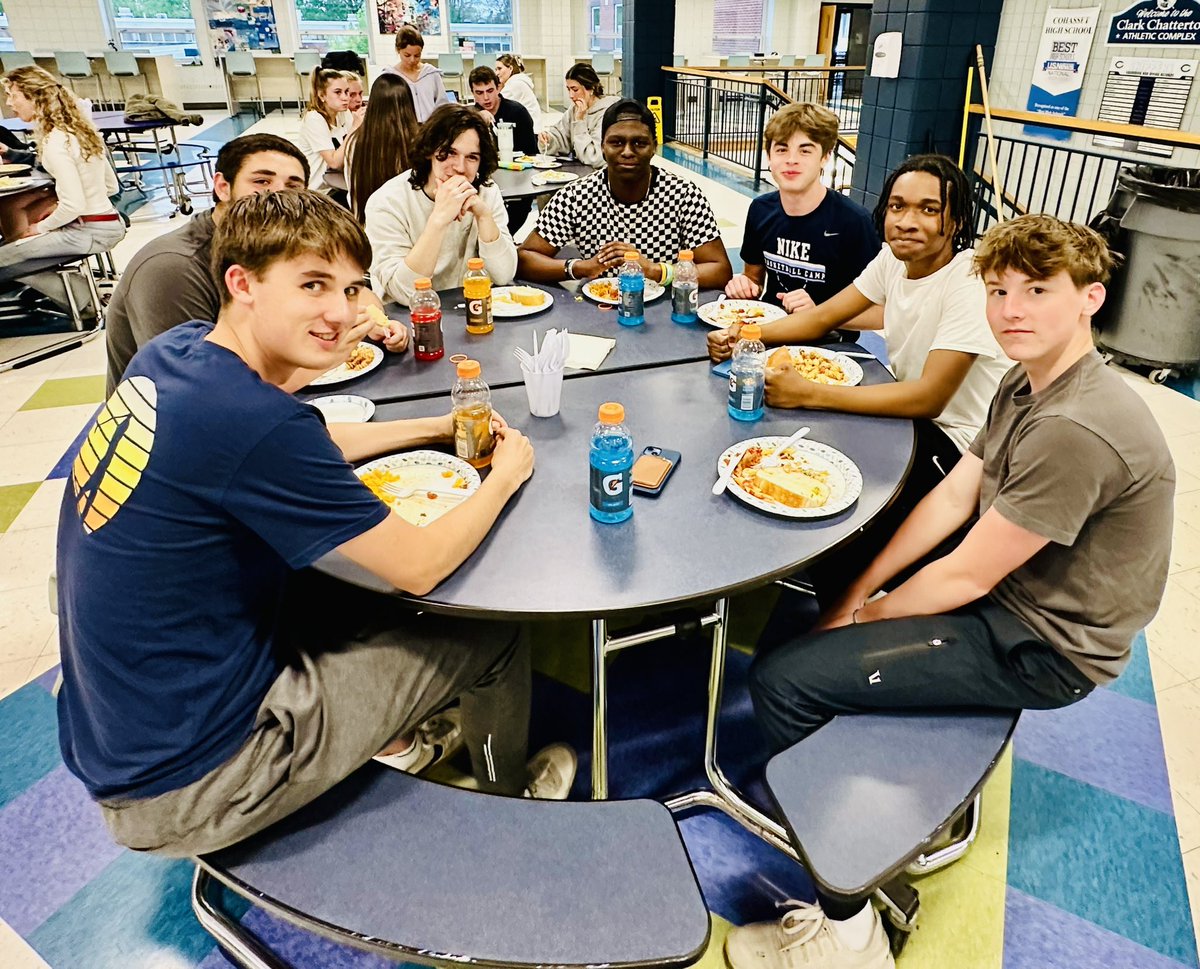A huge shout out to our Track Boosters for an amazing pasta dinner! We appreciate you. Cheers to our seniors- this one’s for you!
#Seniors
<a href="/CohassetSports/">Cohasset Sports</a> 
<a href="/CoHSPrincipal/">Brian Scott</a> 
<a href="/CohassetPso/">CohassetPSO</a>