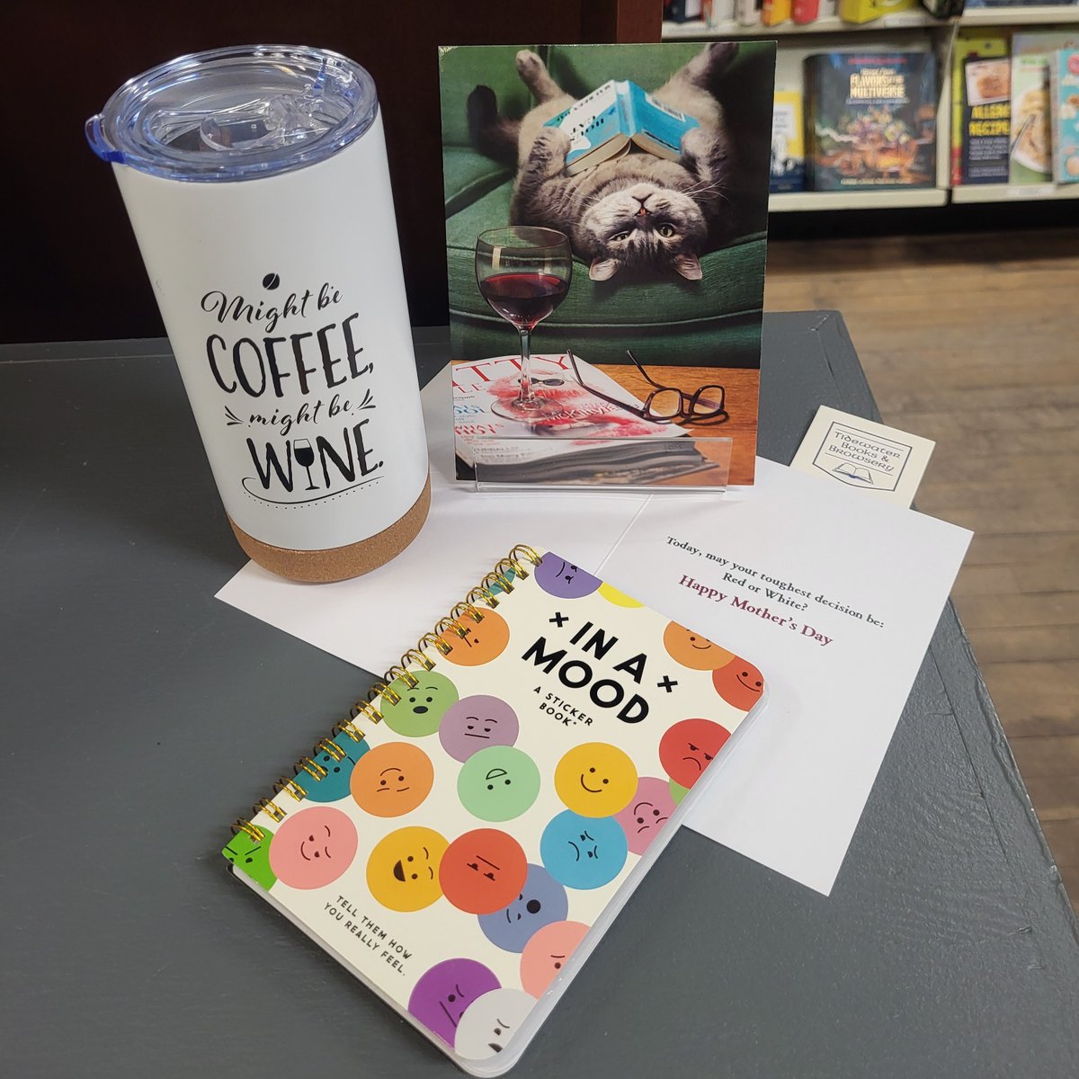 Mom, this weekend we hope the toughest decision you will have to make is what to put in your cup! You need to stay hydrated when you read!!

Visit us in person or online at tidewaterbooks.ca! 💕🇨🇦📚

#ShopSmall #ShopLocal #ShopNB #ShopIndie  #ThinkIndie #IndieBookstores