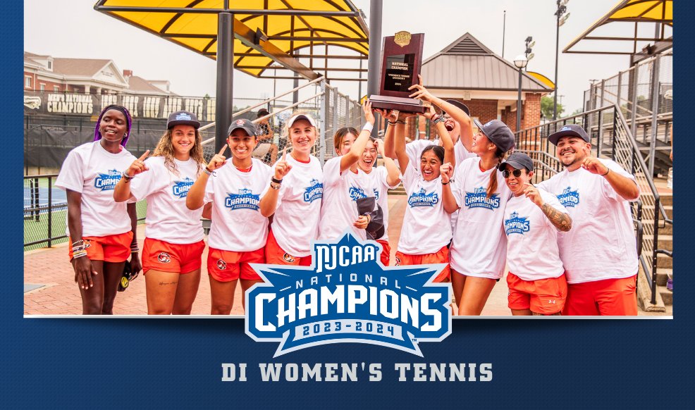🏆For the first time in program history! Cowley claims their first national championship in women's tennis by winning the 2024 #NJCAATennis DI Women's Championship in Tyler, TX. Read more⤵️ njcaa.org/sports/wten/20…