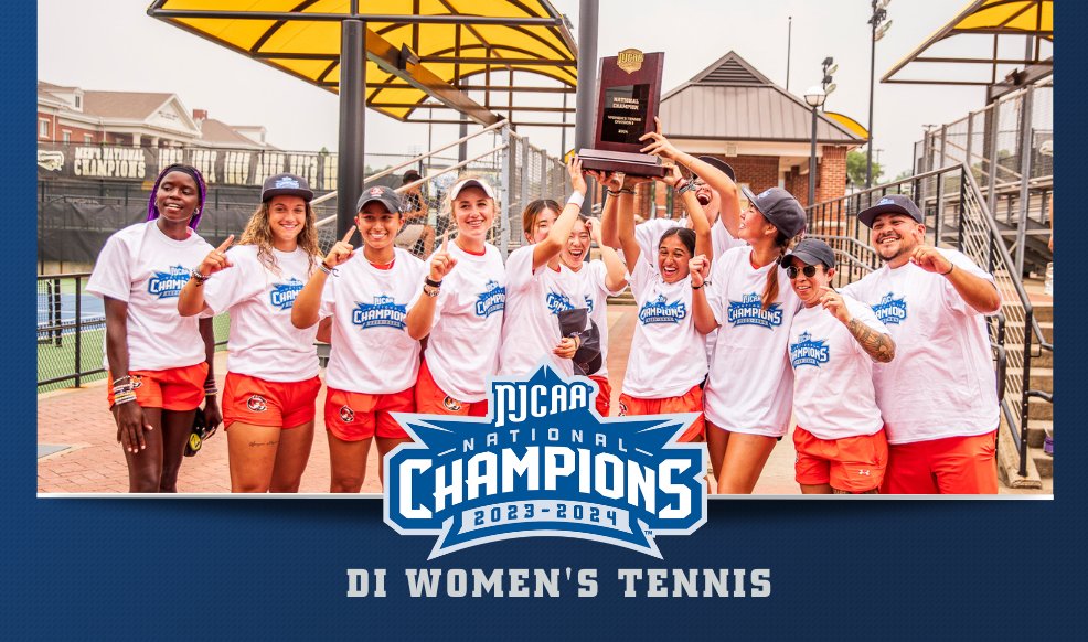 🏆For the first time in program history!

Cowley claims their first national championship in women's tennis by winning the 2024 #NJCAATennis DI Women's Championship in Tyler, TX.

Read more⤵️
njcaa.org/sports/wten/20…
