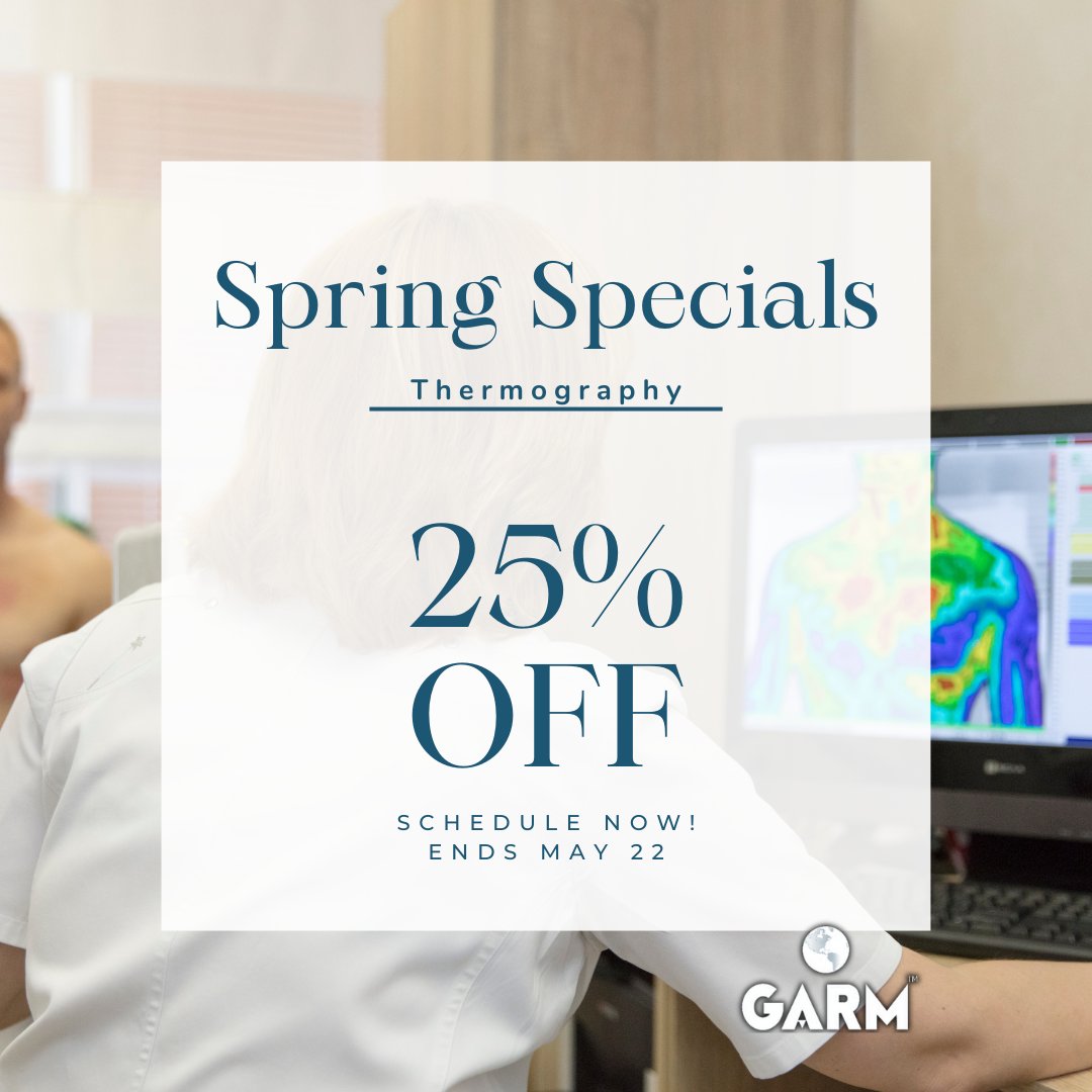 🌼 Spring into health with GARM Clinic! Save 20% on IV Wellness stem cells & exosome treatments, and 25% on Thermography until May 22nd. Refresh your wellness journey today! 🌿🌸 

#SpringWellness #HealthRevival