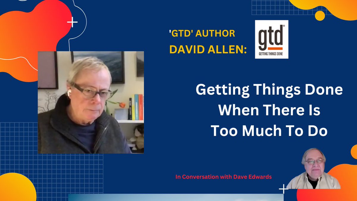 Sometimes, even GTD author David Allen feels that there’s not enough time to do all that needs to be done. He offers some advice.
#GTD #GettingThingsDone #productivity
daveedwardsmedia.com/2024/05/08/get…