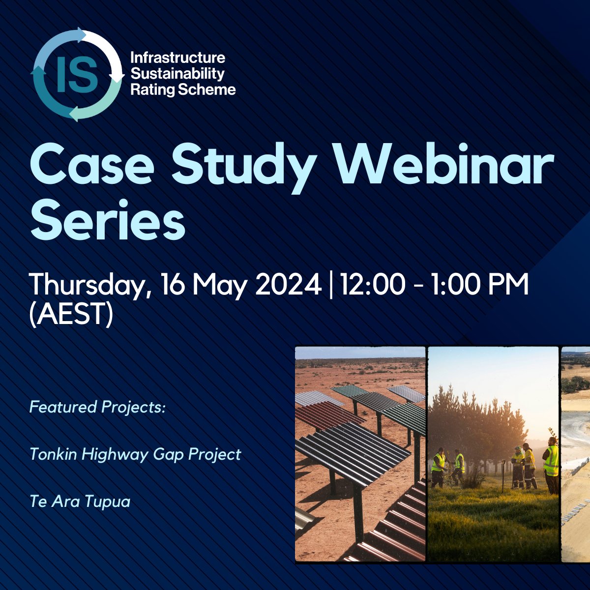Join us at the upcoming IS Rating Case Study Webinar and hear from project teams across Australia and Aotearoa as they share case studies and key learnings when undergoing an infrastructure sustainability rating. Click the link below to register  loom.ly/hwEfBJY