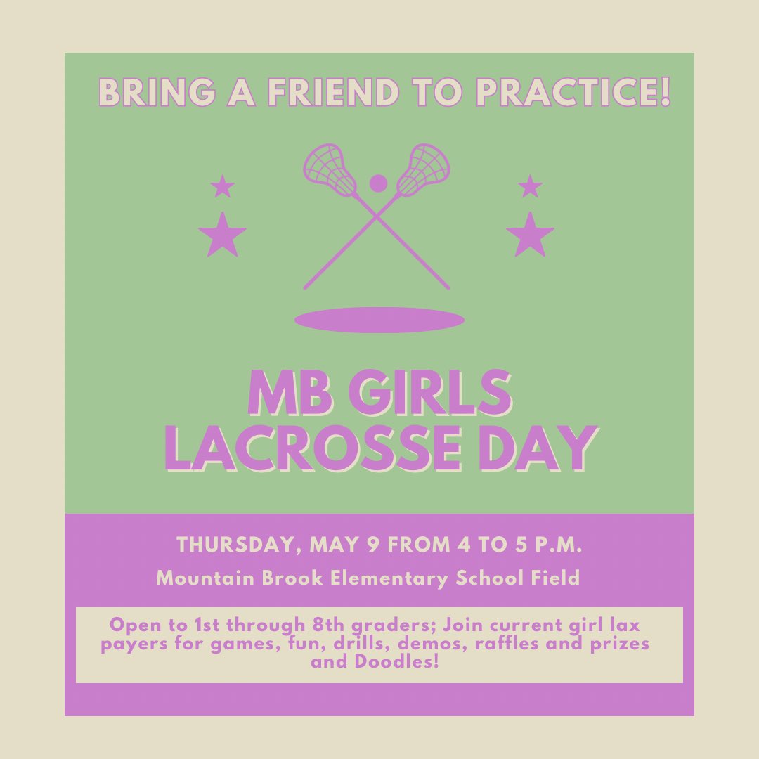 Inviting all youth girls interested in learning more about lacrosse.  Learn from the 4 in a row champions.