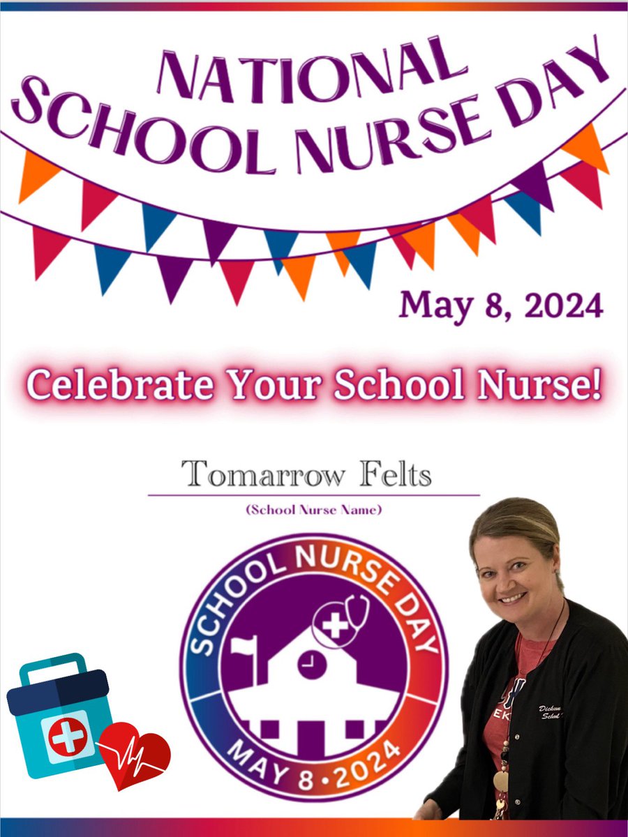 RN…Really Nice? Real Nightingale? Right Nifty? This Register Nurse gets it done every day at DES! We ♥️ Nurse Tomarrow! #schoolnurse #couldnotdoitwithouther @Desbears @DCS_TN