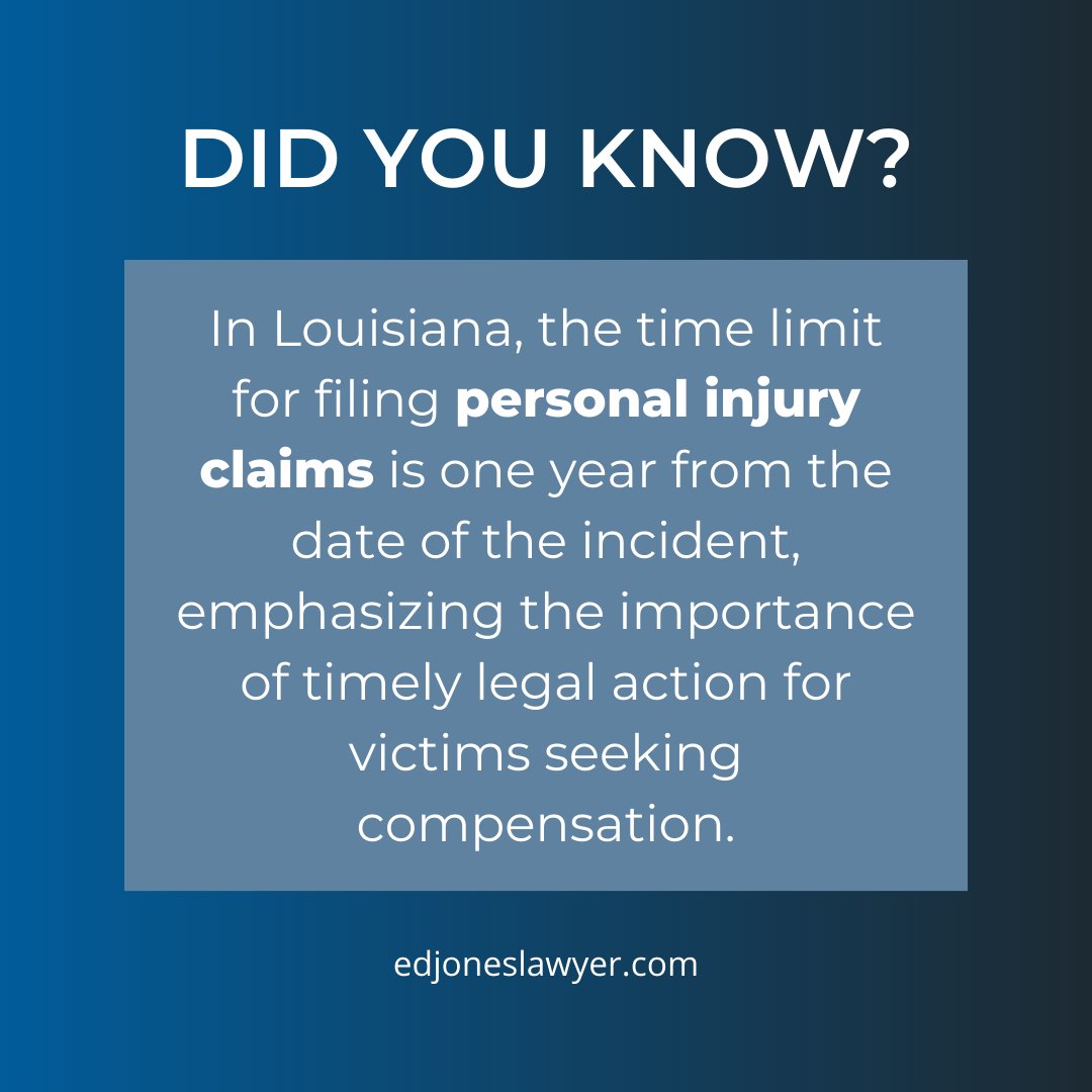 Did you know? Need help? Contact us: (985) 399-5944 #LouisianaLaw #Personalinjury #EdjonesLawyer