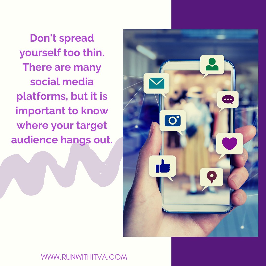 Where does your target market hang out? #socialmediahelp #socialmediaforbusiness #socialmediagrowth