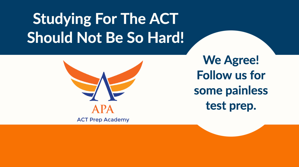 Studying For The ACT Should Not Be So Hard! Follow us for some painless test prep. This feed is a curated collection of the best #ACTProTips-all of the time! #testprep #education #tutoring #satprep #sat #collegeprep #actprep #highschool #act #study #math #tutoringservices