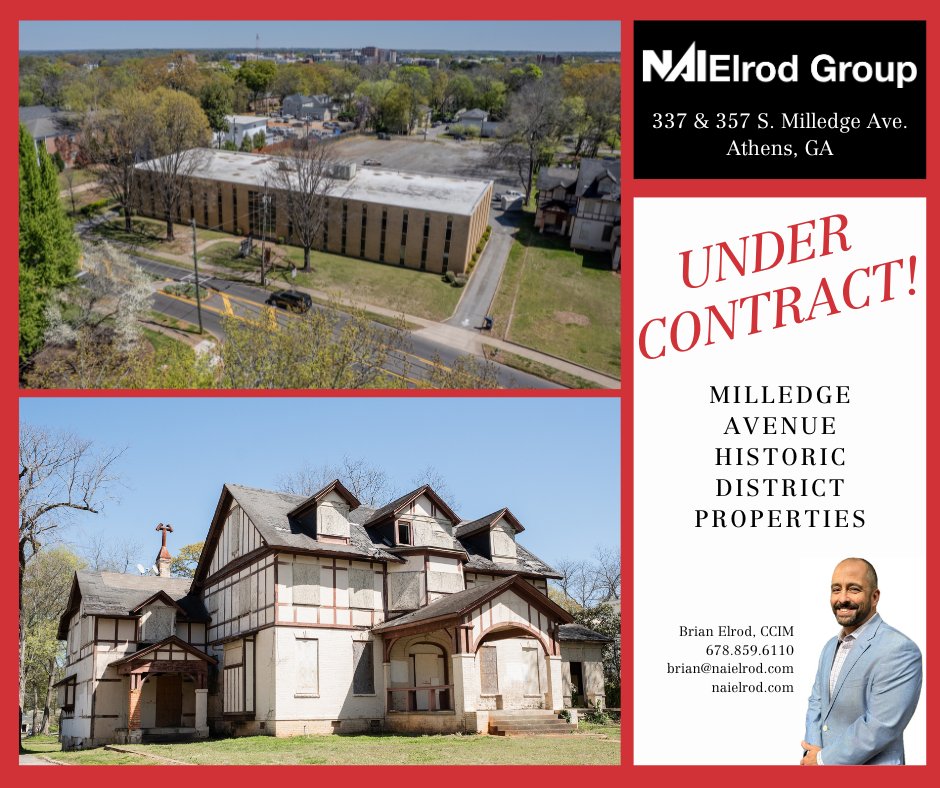 Exciting news! 🎉 Both of these Milledge Avenue Historic District Properties are now Under Contract!! We can't wait to see what the future holds for these amazing buildings, iconic fixtures on one of Athens' most prestigious streets. #AthensRealEstate #NAIElrodGroup