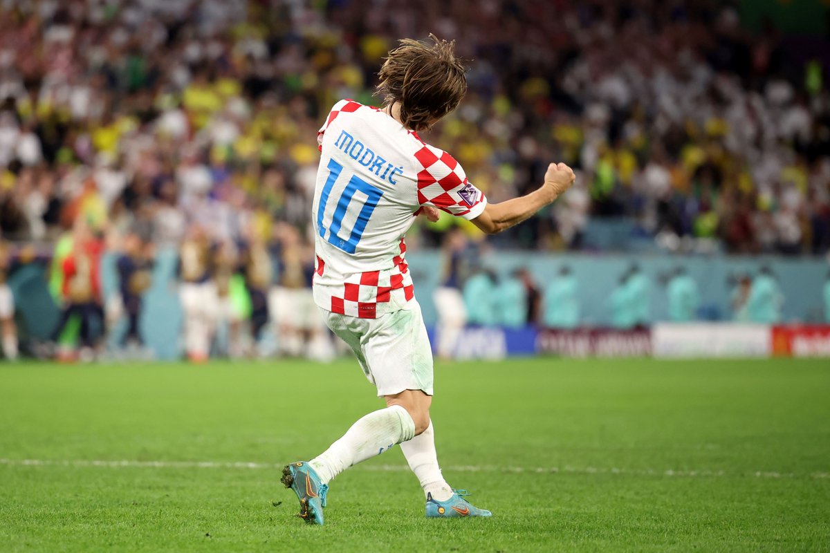 Congratulations to @lukamodric10, who reaches another @ChampionsLeague final with @realmadrid! 🇭🇷🙌🔥 #Family #UCL #Vatreni❤️‍🔥