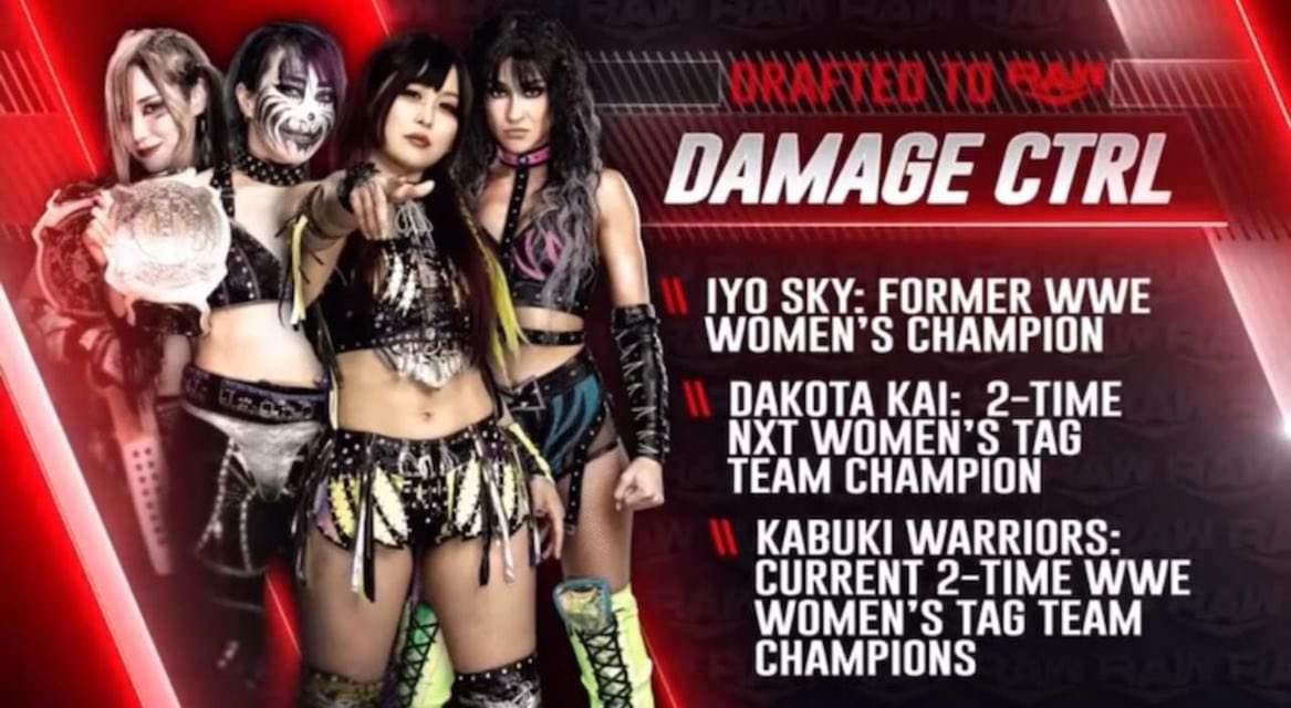 damage ctrl were the 3rd overall pick in the first round of the night 2 wwe draft