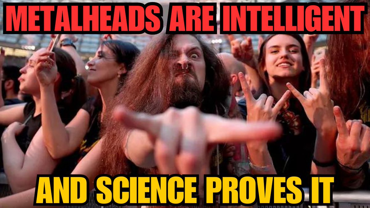 Help me share this new video about why science says #metalheads are smarter (the link between #metalmusic and intelligence) youtube.com/watch?v=wvrPmd… #heavymetal #metalhead #metal