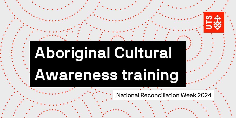 UTS Aboriginal Cultural Awareness Workshop (FREE). Led by David Widders, an Anaiwan man. Explore history, racism & cultural values. Wed 29 May, 10am-3pm AEST. Limited spots (UTS staff & students). bit.ly/3UA5nai