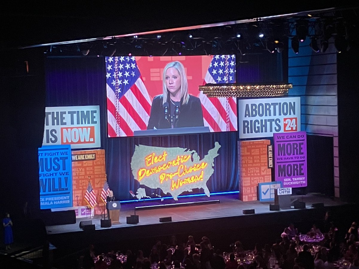 Amanda Zurawski, who was denied a medically necessary abortion in Texas, is the opening speaker at tonight's @emilyslist gala, which is raising money for Democratic candidates from Biden down to state lawmakers. On the stakes of 2024: 'I lived. Others might not be so lucky.'