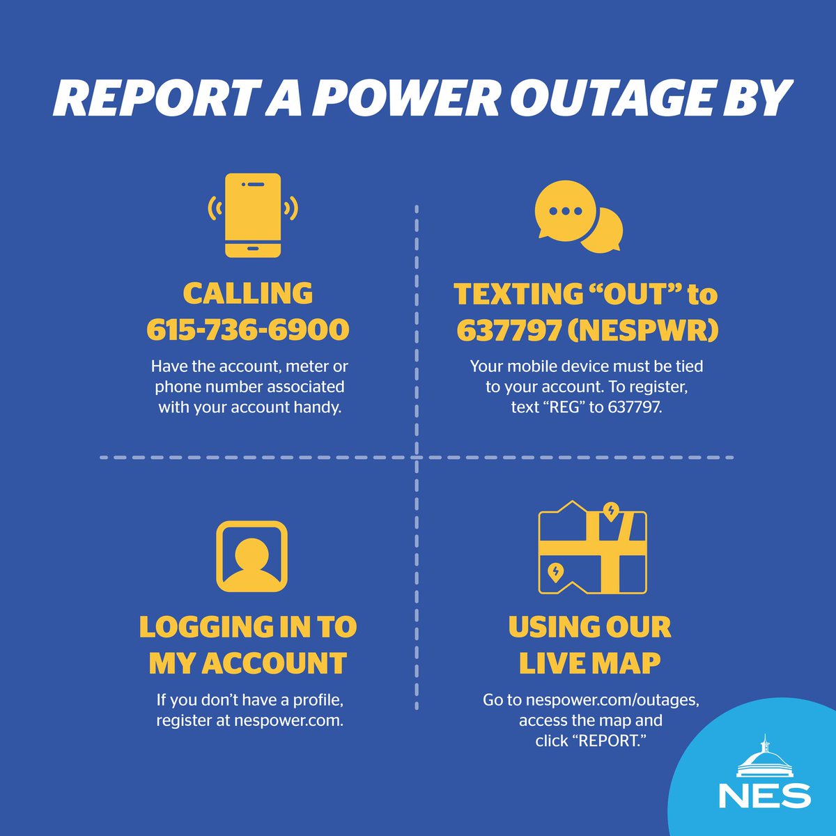 Customer outages are rolling in as the first phase of this storm system passes through. We have just over 6,000 customers without power at this time. That number is expected to increase. Should you lose power, be sure to report it right away. The NES storm response team is taking…