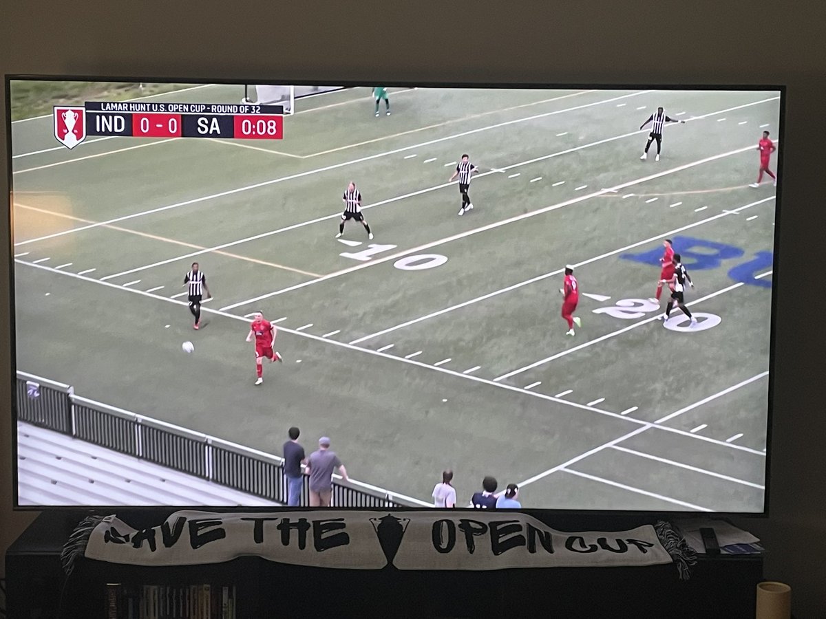 Under way and ready for an exciting @opencup cup match in HD! S-A…#savetheopencup #sanantoniofc #indyeleven #usl @olive_york