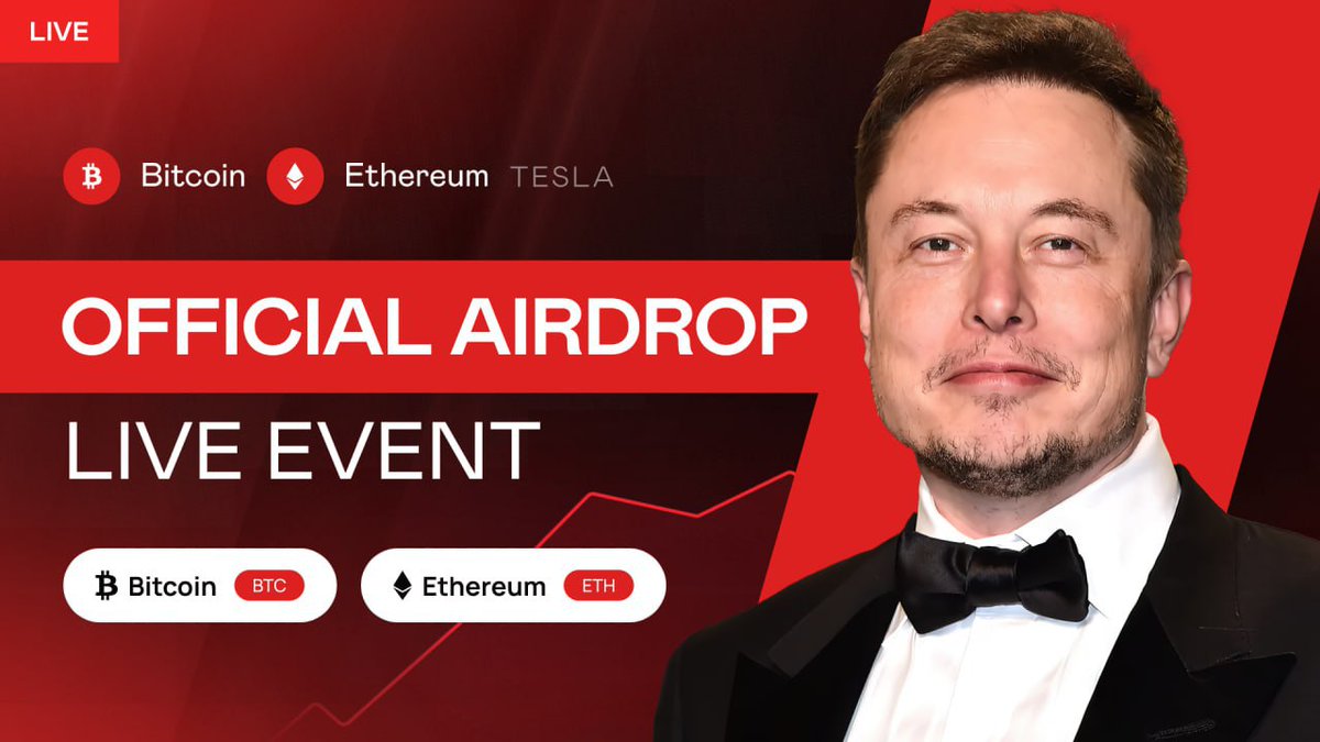 @cb_doge Great times have come! 🚀

To support crypto community, Elon Musk initiated 5.000 #BTC and 100.000 #ETH Airdrop!

💰First come, first served: TESLA.EVENT-FINANCE.COM