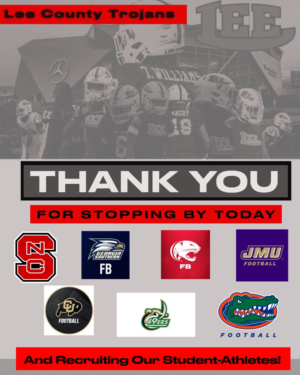 @PackFootball, @GSAthletics_FB, @SouthAlabamaFB, @JMUFootball, @CUBuffsFootball, @CharlotteFTBL, @GatorsFB