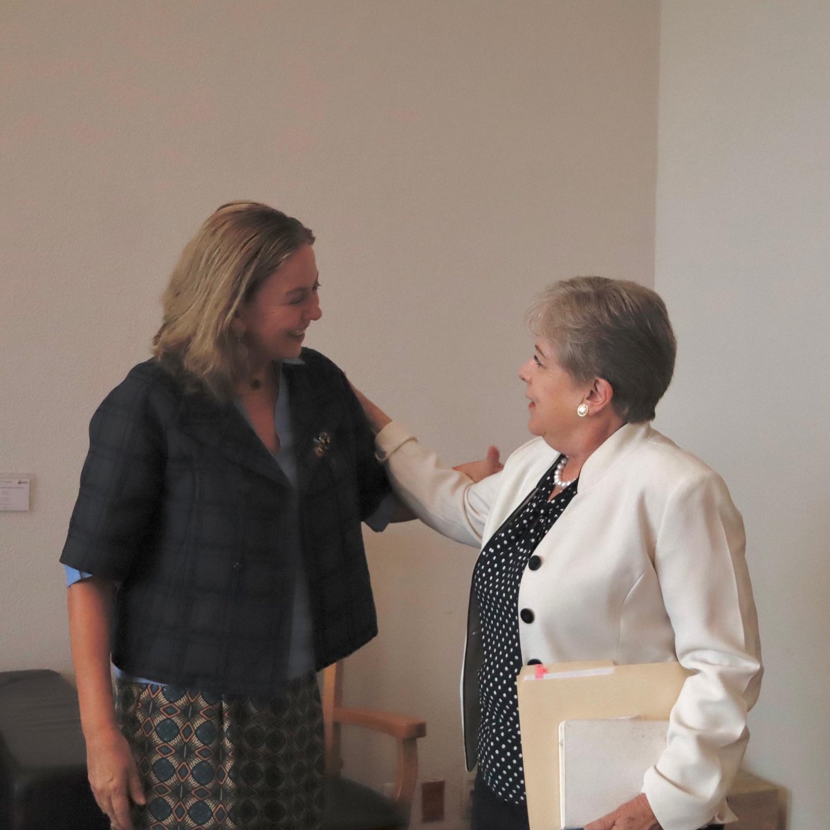 📸 La canciller Alicia Bárcena recibió en la @SRE_mx a @AnaGuezmes, directora de la División de Asuntos de Género de la @cepal_onu, para dialogar sobre temas de interés común en la esfera multilateral, tales como #PolíticaExteriorFeminista🟣, la transversalización de la…