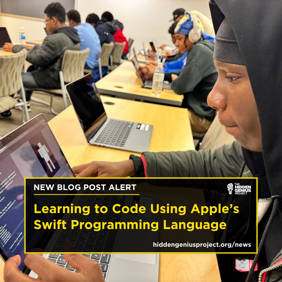 HiddenGeniusPro's tweet image. We love seeing our Detroit Youth Educators expand their knowledge!

In partnership with the @Apple Foundation, @hiddengeniuspro hosted a 7-week coding program using their #appleswift programming language.

To learn more visit: hiddengeniusproject.org/learning-to-co…

#appleswift #detroityouth