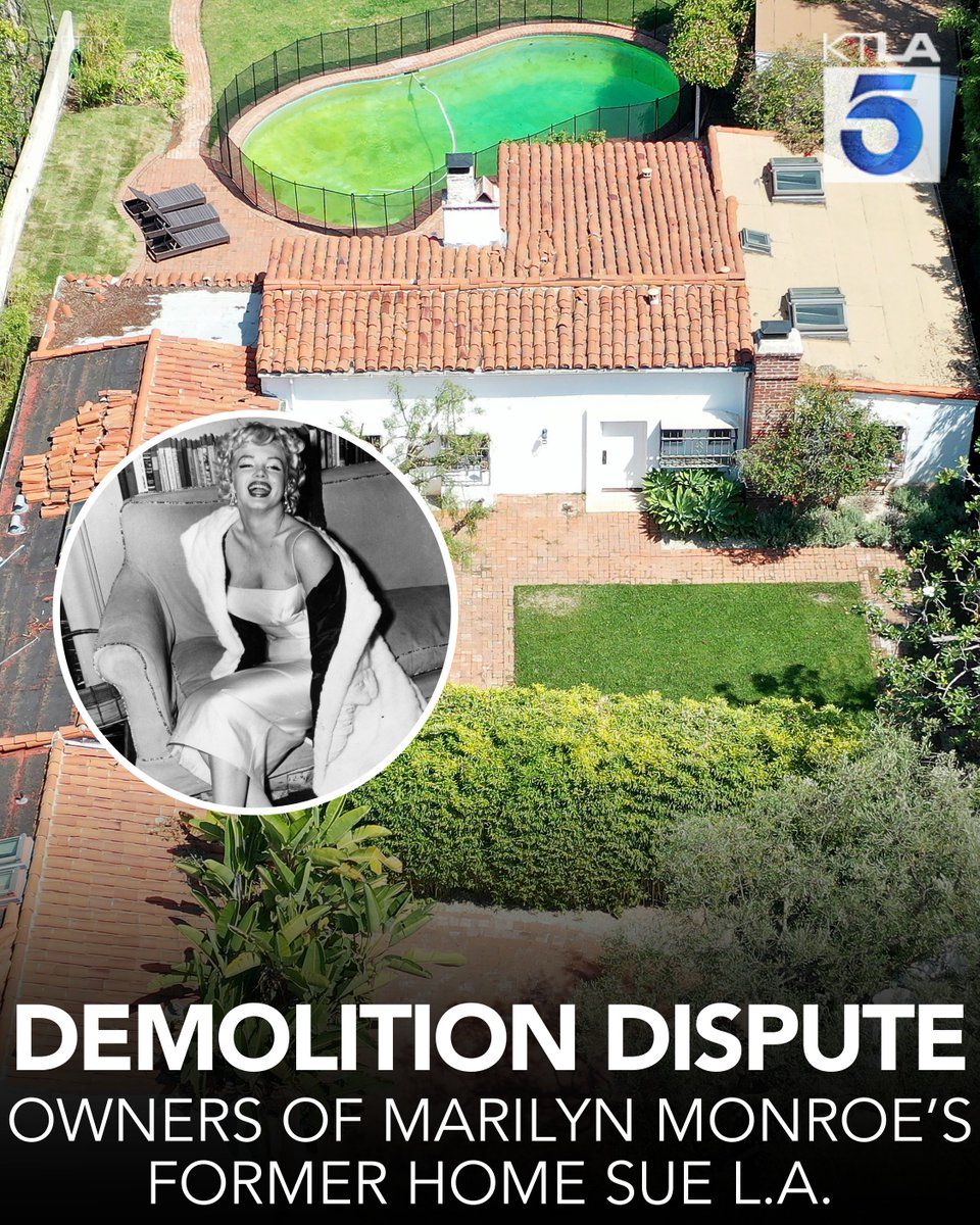 The owners of the Brentwood home where Marilyn Monroe lived and ultimately died are suing the City of Los Angeles for the right to demolish the property. Details: trib.al/WJzXaY3