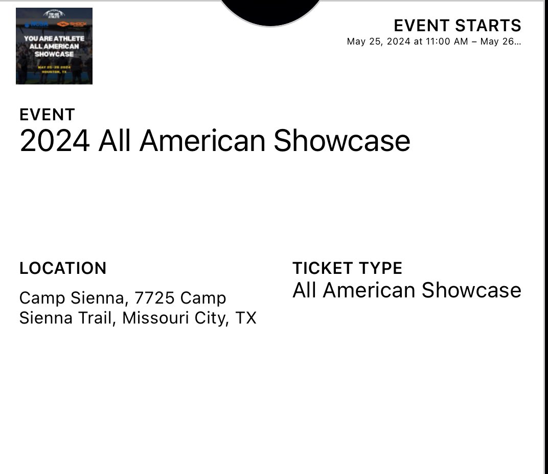 Excited and honored to be invited to the 2024 All-American Showcase 🏈#RoadToHouston