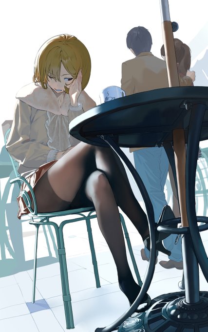 「chair crossed legs」 illustration images(Latest)