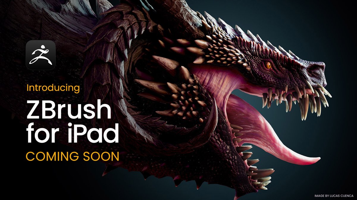 Lucas Cuenca <a href="/LucasMCuenca/">Lucas Cuenca</a> shows us a preview of the raw sculpting power that will be available on #ZBrushForiPad! Learn more and apply to be a beta tester at: zbrushforipad.com
Rendered via #Cinema4D with @MaxonRedshift