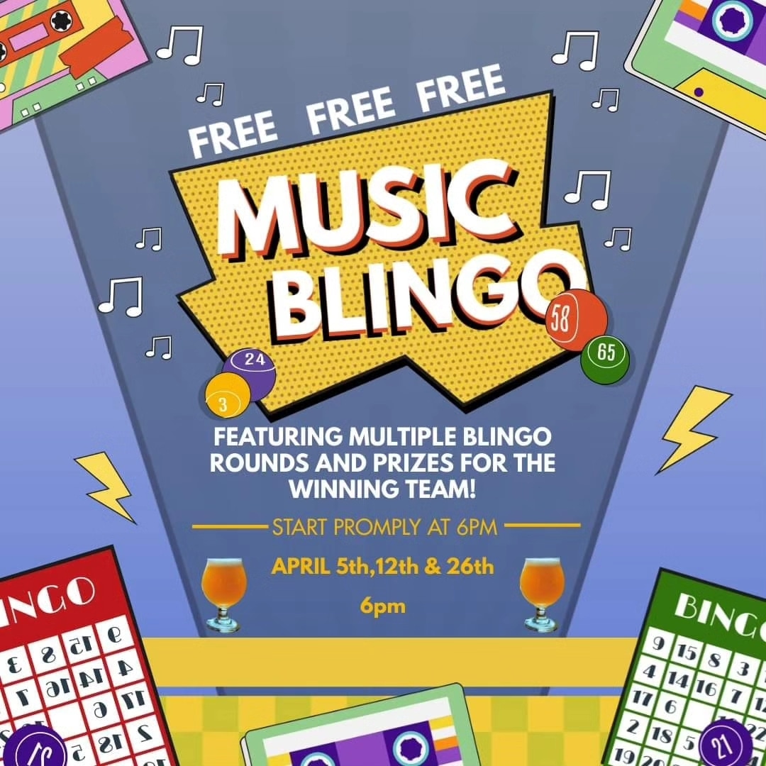 Join us this FRIDAY for Music BLINGO starting at 6 pm! 🎉 This musical twist on a classic game is so much fun! Bring your team and some snacks and come early to grab your seat and a beer!
See you in the tasting room!

#craftbeer #njcraftbeer  #Drinklocal  #downtownhammonton