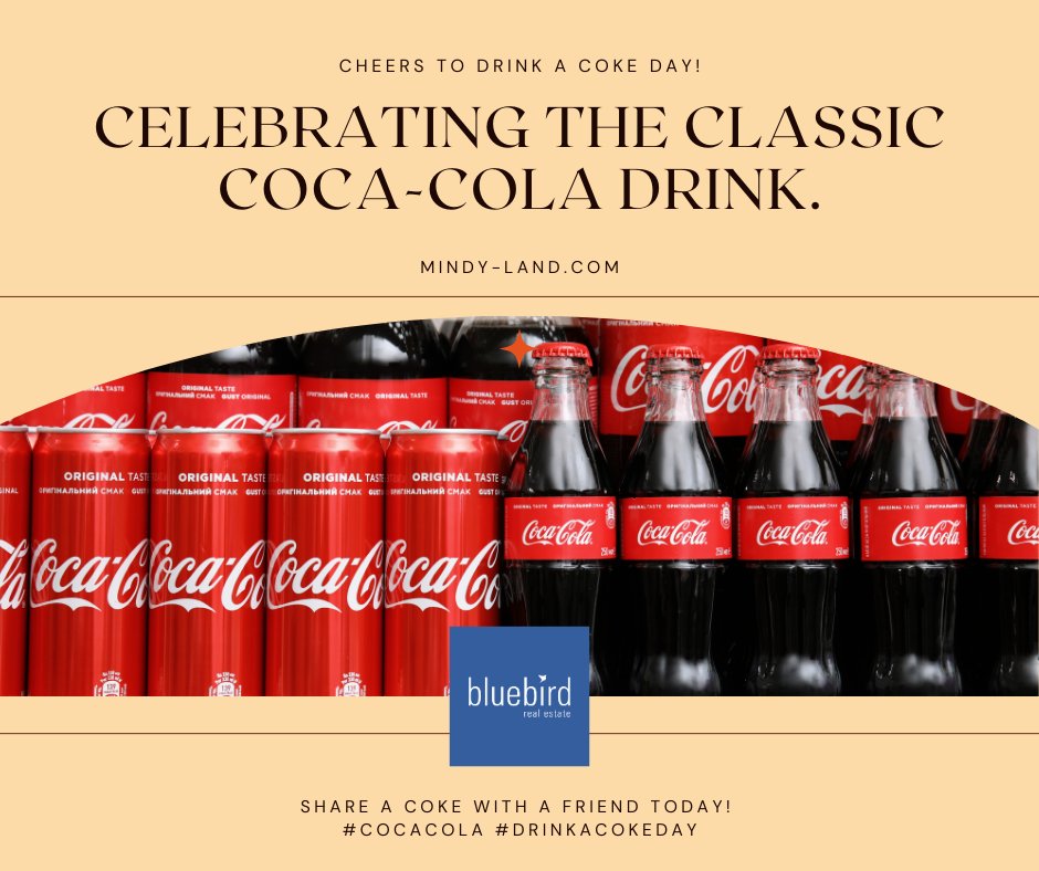 It's National Have a Coke Day, join us in honoring the 138 years of deliciousness brought to us by Coca-Cola!

Mindy-Land.com

#NationalHaveACokeDay #CocaCola #WorldofCocaCola #MindyLand #BBRE #realestate #realestateagent #gunnison #gunnisonvalley