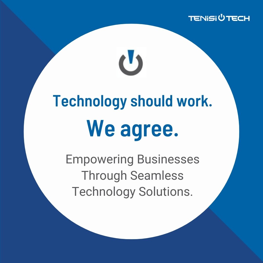 At #TenisiTech, we're committed to ensuring technology empowers your team, not frustrates them. With flawless tech integration, we enable your operations to thrive. Are you fully leveraging your tech to set your team up for success? Let’s make it happen.