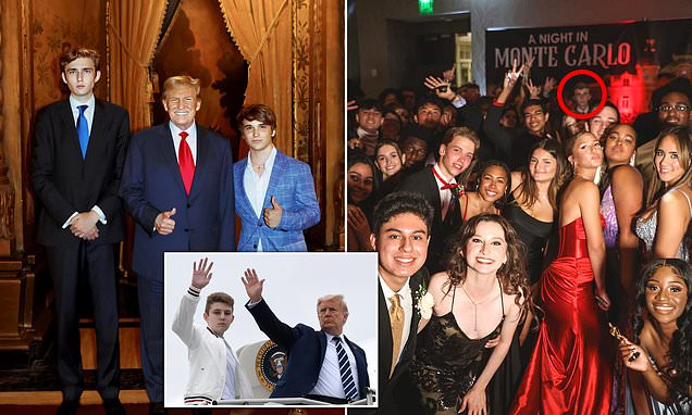 Barron Trump, 18, uses his charm to schmooze conservatives, gets into mischief with friends and has his own political aspirations... He has grown up behind a wall of secrecy because of his mom Melania's dogged determination to shield him from the public glare. But Donald…