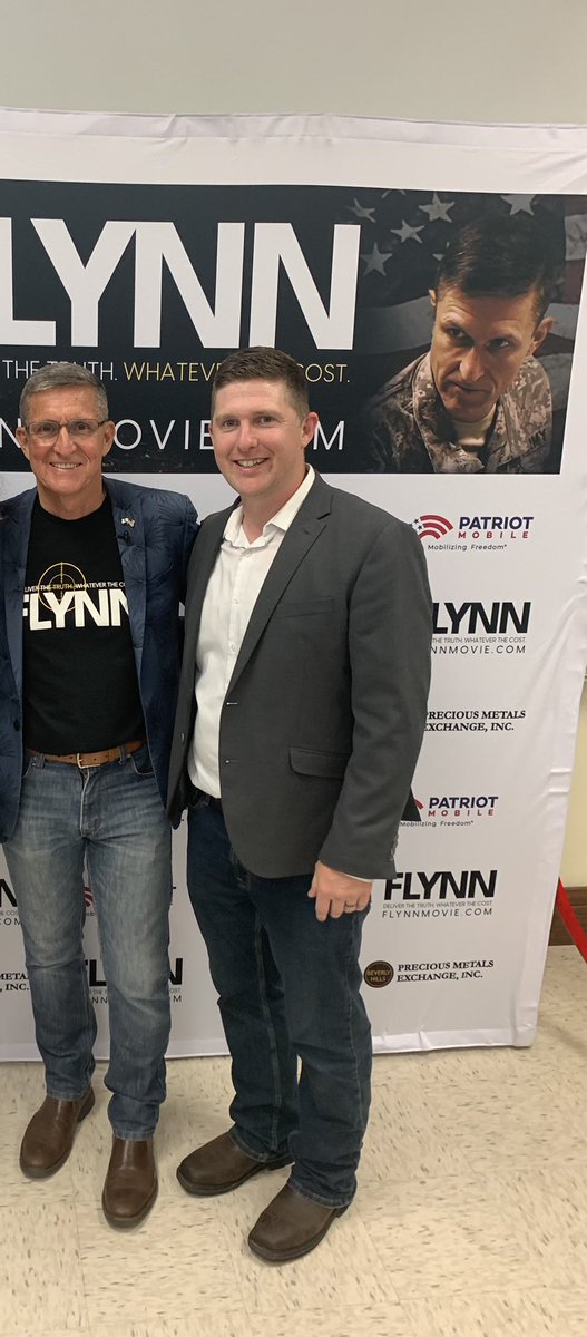 Always good to see the one and only @GenFlynn He is a true Patriot & I’m honored to have his endorsement.
