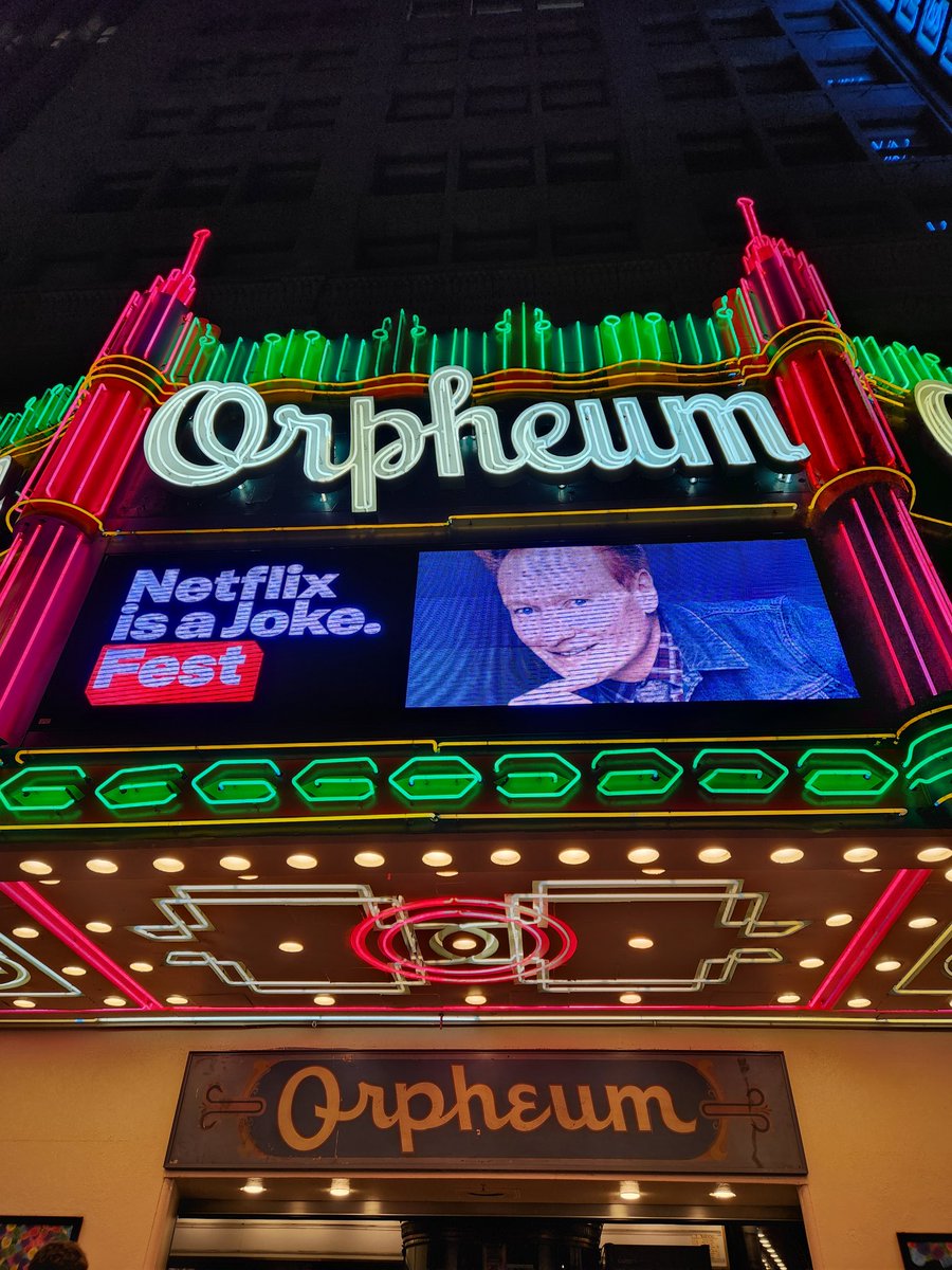 Last night's @ConanOBrien Needs a Friend #NetflixIsAJoke was fantastic. Hardest I've laughed in a long time. The podcast and seeing Sona and @MattGourley live was great. But Conan interacting with the audience, his improv, and unplanned moments were the best. #CONAF @TeamCoco