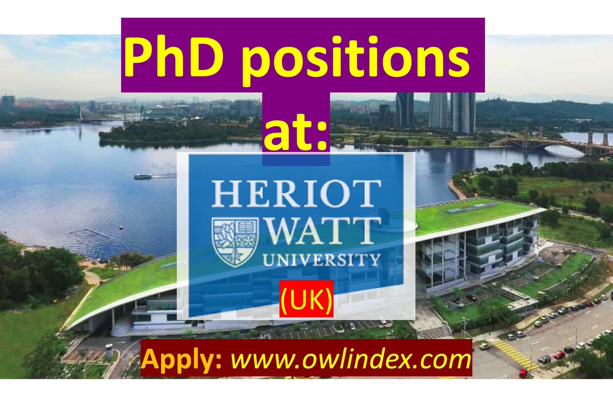 31 PhD & Research positions at Heriot-Watt University (UK): owlindex.com/oi/jBaicmYy

#owlindex #PhD #PhDposition #phdresearch #phdjobs #Research #researchers #University #uk #ukjobs #positions #heriotwattuniversity #heriotwatt @owlindex @HeriotWattUni  University