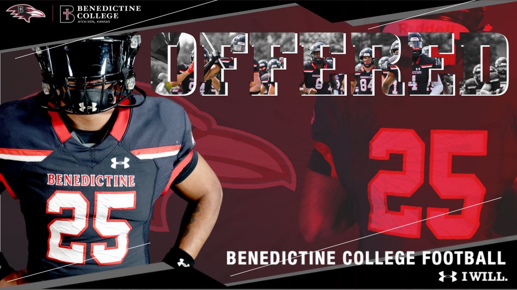 After a great conversation with @BradHines17 blessed to receive an offer from Benedictine University!!! #unleashgreatness @CoachPoe1914 @JHMerrittJr @DeSmetFB @Excel360Footba1 @zxrxxk @JPRockMO @AllenTrieu