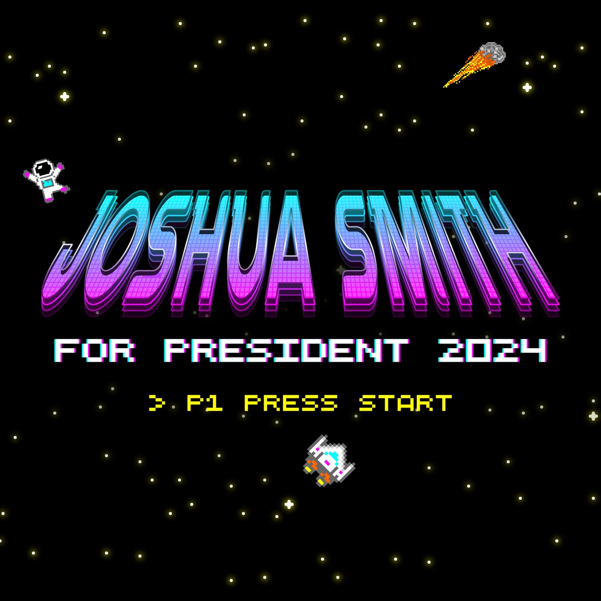 *retro analog techno game music* Vote @JoshuaAtLarge for president!