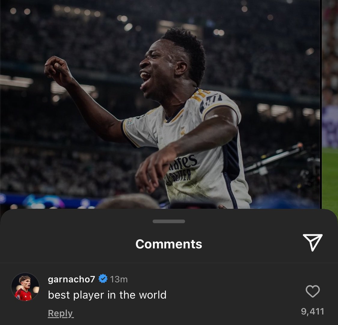 Garnacho is really getting on my nerves right now. It's crazy seeing him going around commenting on Real Madrid's posts, especially after we lost 4-0 just a few days ago. Ask yourself why other players from other teams aren't doing the same. The disrespect from these players at…